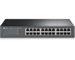 TP-Link 24-port Gigabit preklopnik (Switch), 24×10/100/1000M RJ45 ports, 13&quot; Desktop/Rack, metalno kućište