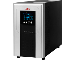 AEG UPS Protect C 2000VA/1800W, VFI, On-line double conversion, floor standing, automatic bypass, RS232 interface