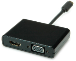 STANDARD adapter USB-C - VGA/HDMI (M/F)
