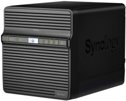 Synology DS420j DiskStation 4-bay NAS server, 2.5&quot;/3.5&quot; HDD/SSD podrška, 1GB DDR4, 1×G-LAN, Wake on LAN/WAN