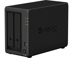 Synology DS720+ DiskStation 2-bay All-in-1 NAS server, 2.5&quot;/3.5&quot; HDD/SSD podrška, Hot Swappable HDD, Wake on LAN/WAN, 2GB, 2×G-LAN, USB3.0/eSATA