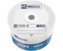 DVD-R MyMedia 4.7GB 16× Matt Silver, Wrap pakiranje 50 kom.