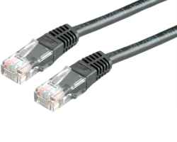 Roline VALUE UTP mrežni kabel Cat.6, 1.0m, crni