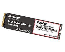Kingmax 250GB M.2 SSD PQ4480 2280 PCIe Gen 4x4 R/W: 3500/1300MB/s