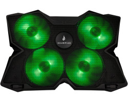 SureFire Bora Gaming podloga za hlađenje prijenosnika do 17&quot;, USB, zeleni LED