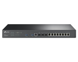 TP-Link Omada Gigabit VPN usmjerivač (Router), 2×10G-LAN SFP+, 1×G-WAN/LAN, 8×G-WAN/LAN, 1×Rj45 console, 2×USB