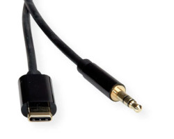 Roline adapter USB-C - 3.5mm audio, M/M, 3m